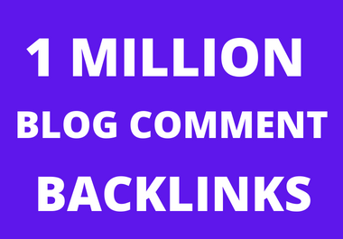 I will do 1 million blog comment backlins for off page SEO by GSA