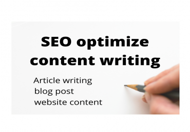 I will write SEO friendly content for your website & blogs.