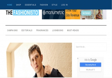 I will write and publish articles on thefashionisto