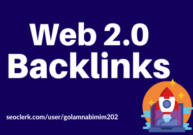 Get 30 Web 2.0 High Quality Ranking Backlinks