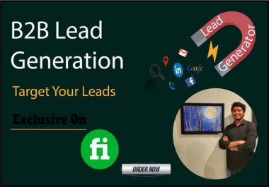 I will do b2b lead generation, Email list and Web research for your targeted business