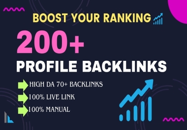 Create 200+ High DA Profile Backlinks Manually to Boost Google Ranking