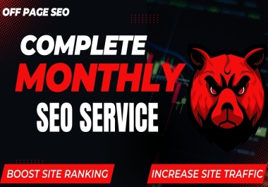 Complete Monthly SEO Service Boost Google Rankings Traffic & Sales with White Hat SEO