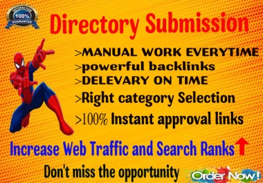 Get Instant Approve 55 High Quality Dofollow Directory Submissions Backlinks