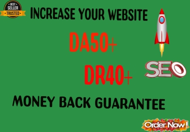 Guaranteed Increase Ahrefs DR 40+ Domain Rating And Moz DA 50+ domain Authority