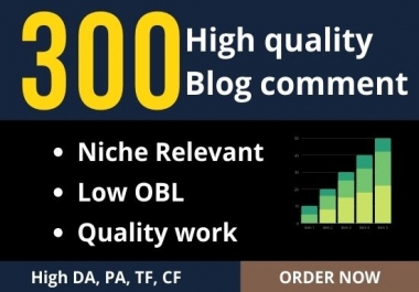 I will provide 300 high quality blog comment backlinks