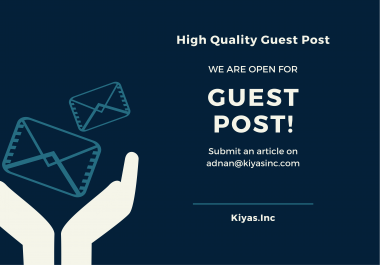I will publish guest post on high quality DA 20 personal blogs