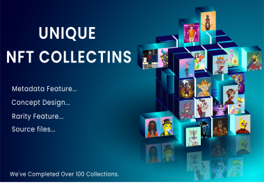 I will create a Unique NFT art collection for you