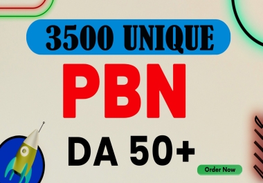 Skyrocket Your Rankings 3500 Unique PBN DA50+ Sites Permanent Manual Backlinks