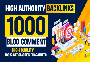 I will build High Quality 1000 Comments Backlinks on High Authority Google Indexed Websites
