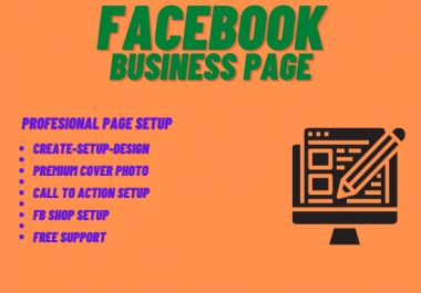 I will do facebook business page creation and setup