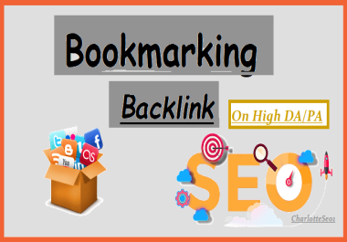 I will create 40 social bookmarking backlinks on high DA,  PA Sites