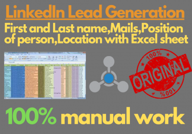I will provide you niche targeted mails from LinkedIn with Excel sheet