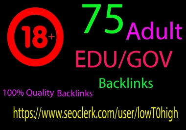 I will Create High Quality Unique Domain EDU/GOV Profile Backlinks