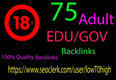 I will Create High Quality Unique Domain EDU/GOV Profile Backlinks