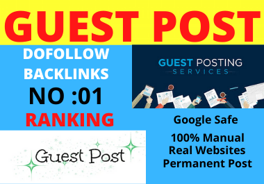 Write and Publish 10 Guest Posts on High Authority website permanent contextual back links