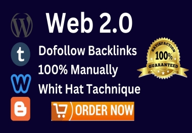 I will Create 20 High Quality Web 2.0 Manual Backlink publised on your article