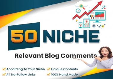 50 niche blog comments for your website
