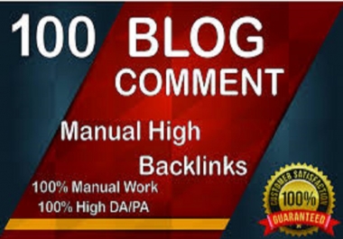 I will create 100 blog comments backlinks High Domain Authority Sites