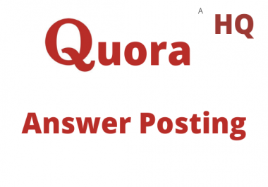 I will provide 5 HQ Quora Answer With Your Keyword & URL