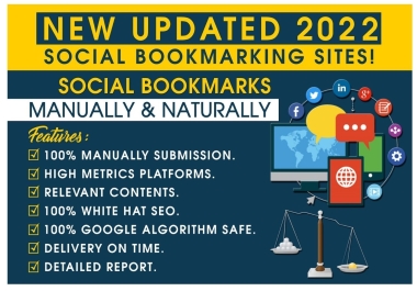 I will Do 999 Social bookmarking on high PR site for All type of website SEO with Google Top Ranking