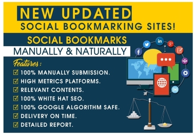 I will Do 999 Social bookmarking on high PR site for All type of website SEO with Google Top Ranking
