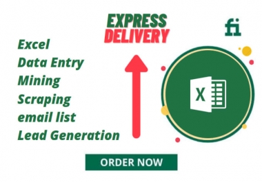 I will email collection,  scraping,  mining,  and web research