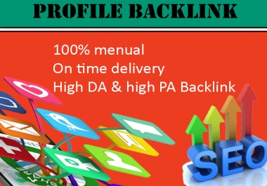 Live 100 Profile Backlinks high authority website