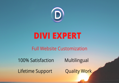 I will design and customization Divi WordPress website theme
