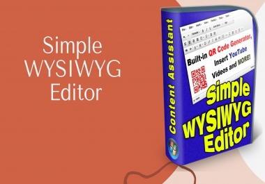 Simple WYSIWYG Editor Insert Youtube Videos and MORE.