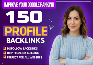 I will do 150 high da profile backlinks manually