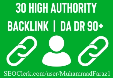 Get 30 High Authority Backlink DA 90 Plus & 100 Manual White Hat SEO Backlinks