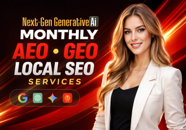 I will do backlinks,  local SEO,  aeo,  and GEO to rank on google and ai search results