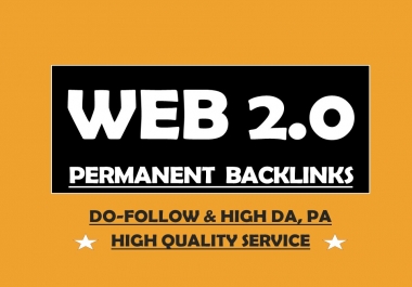I will create 30 manual authority web 2.0 backlinks