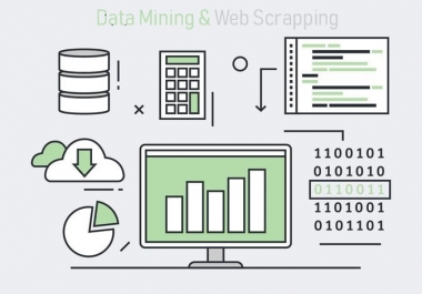 I will do Data scrapping,  Data mining,  Data collection, Google map scraping