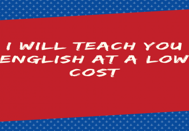 I will teach you English language