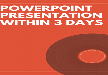 I will design quality powerpoint presentation slides