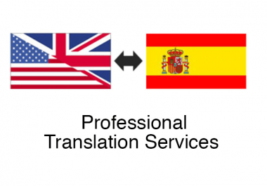 I will provide a perfect english to spanish translation 1000 words with 4