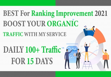 Daily 100+ Organic traffic for 15 Days - Best for ranking Improvement