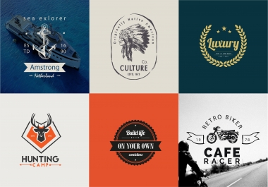 I will design vintage retro badge logo