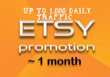 Etsy shop promotion to get etsy sales