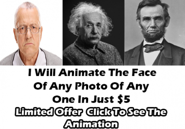 Realistic Photo Face Animation Of Any Photo Face