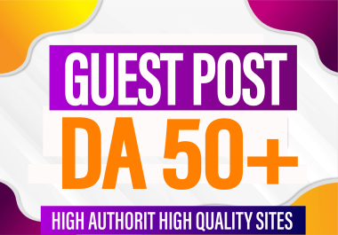 I will do 1 high quality dofollow Guest Post Site White Hat backlink