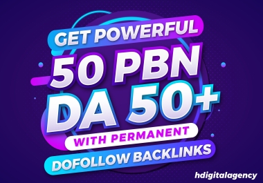 Build 50 Homepage PBN Permanent Dofollow backlinks DA 50+ DR 30+ High quality For TOP Google Ranking