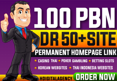 Build 100 PBN DR 50 To 70 Homepage Permanent Dofollow Backlinks High Quality Ranking