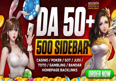 SKYROCKET Make 500 DA 80 50 PBN Sidebar Casino Poker Judi slots Gambling UFABET Betting Websites