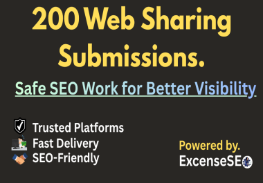 200 Trusted Platform Web Sharing Submissions - Safe Promotion Work