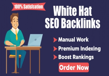 I will create manual white hat SEO backlinks for ranking boost