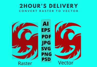 I will create logo to vector or anything to vector