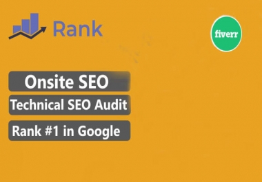 I will do on-page SEO and technical optimization